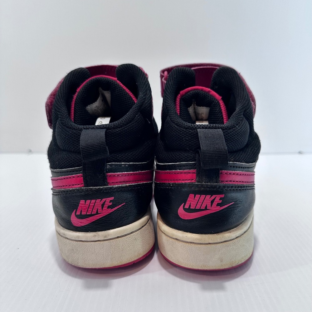 Nike Boys Court Borough Mid 2 Sz 6.5 Y Black Basketball Shoes Sneaker CD7783-003 - Picture 4 of 7